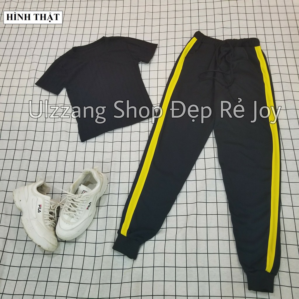 JOGGER PANTS UNISEX – QUẦN JOKER LINE 1 SỌC ỐNG BÓ THỂ THAO NAM NỮ MẶC CẶP – FREESTYLE 5