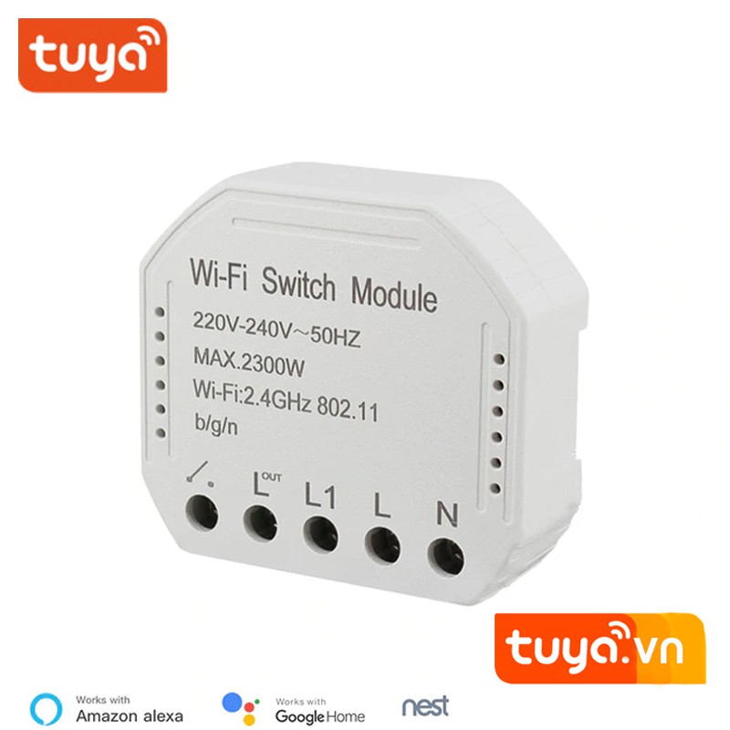 Công Tắc Module Wifi Hỗ Trợ Công Tắc Tay Tuya SHP-SA1