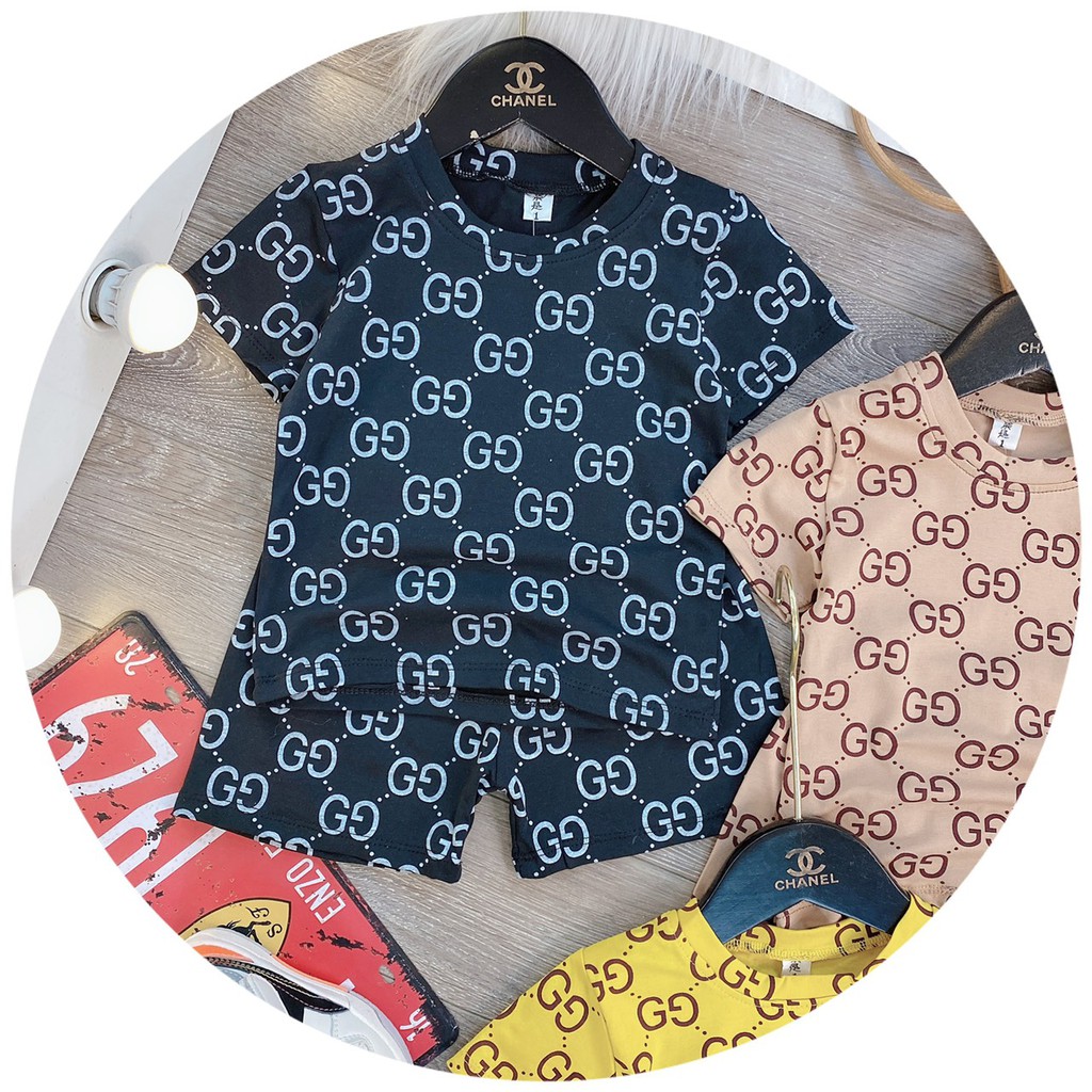 Bộ GG thun Cotton tàu cho bé từ 7 - 23kg