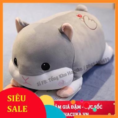 Gấu bông gối ôm chuột Hamster siêu mềm mịn