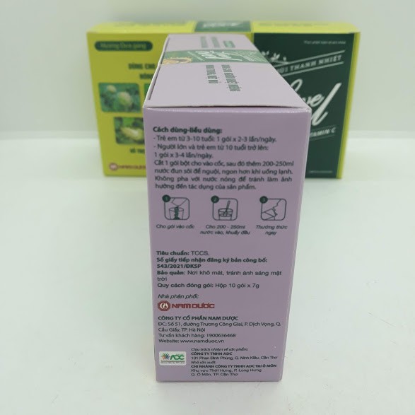 Bột sủi thanh nhiệt Live Cool hương chanh dây hộp 10 gói x 7g