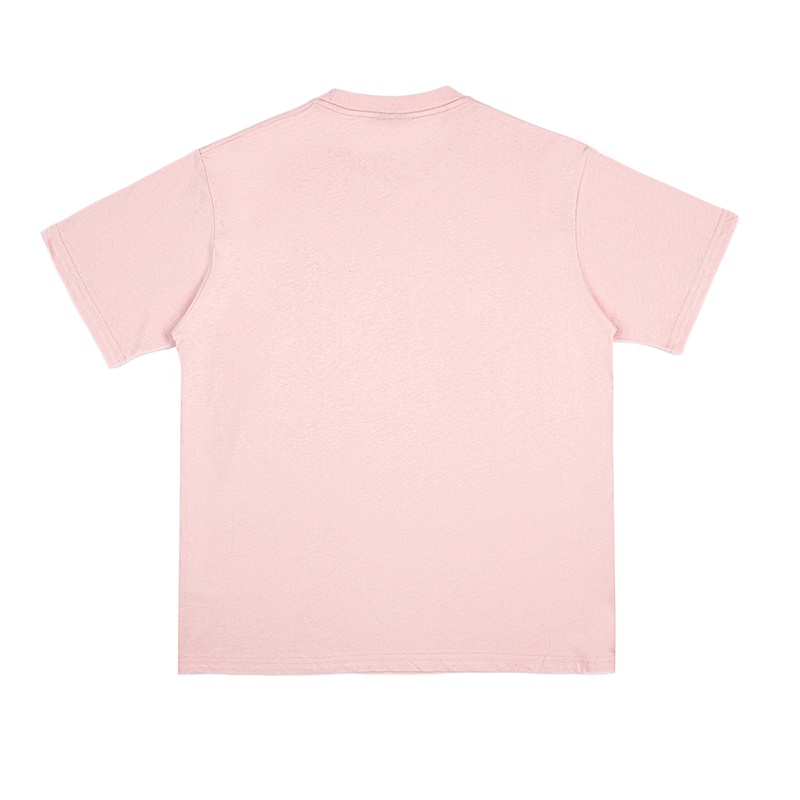 Áo Thun Tay Ngắn Cổ Tròn Thêu Hình Mặt Cười Thoáng Khí Thoải Mái Thời Trang Mùa Hè Chất Lượng Cao