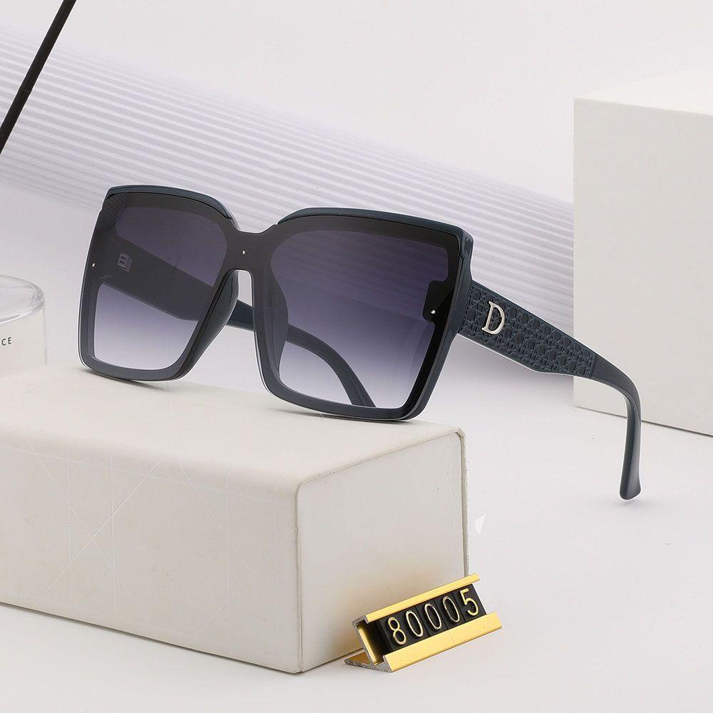 Kính Mát Gọng Vuông Lớn Chống Tia UV400 Chống Bức Xạ Phong Cách Hàn Quốc Cho Nữ