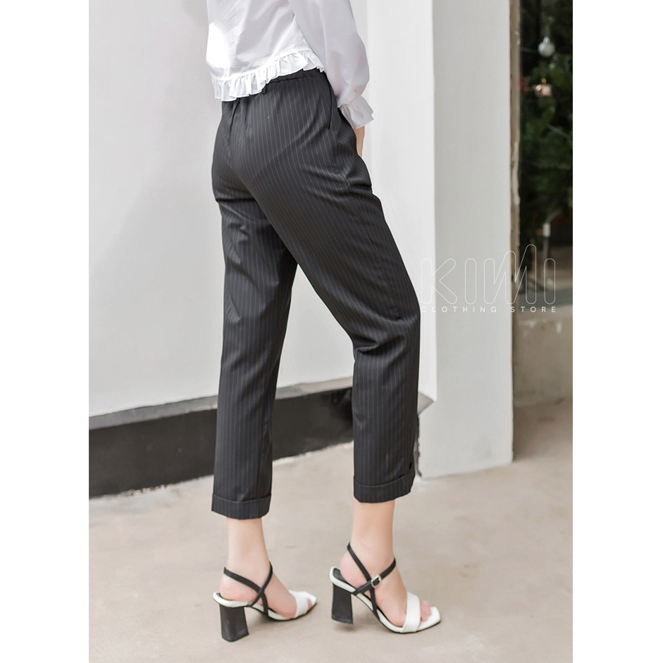 Quần baggy kẻ sọc lật lai Kims - qd20013 | BigBuy360 - bigbuy360.vn