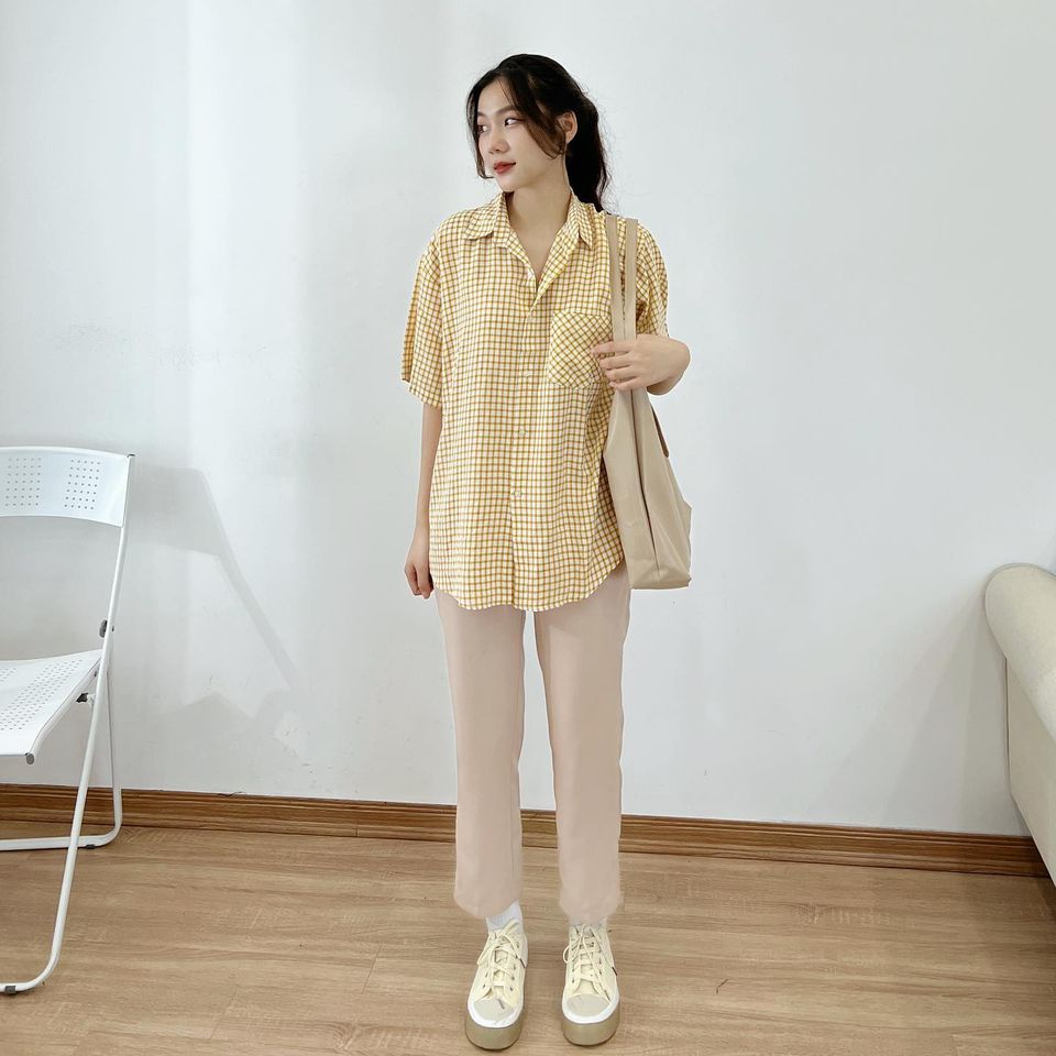 Quần vải baggy thời trang nữ Miho house