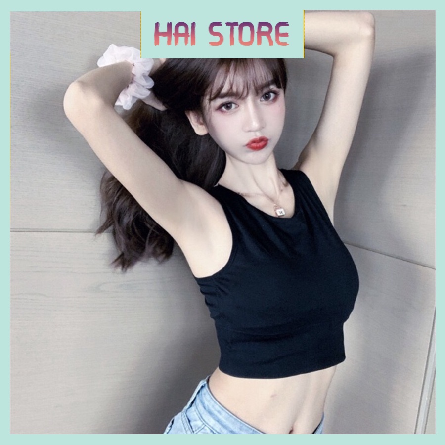 Áo Thun Ba Lỗ Croptop - Áo tập gym tập yoga aerobic 8862