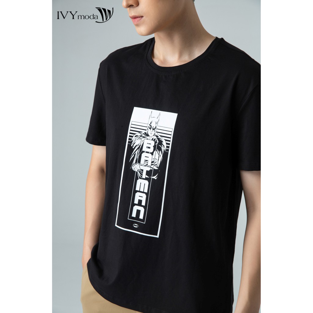 Áo thun nam Batman màu đen IVY moda MS 57E2776 | BigBuy360 - bigbuy360.vn