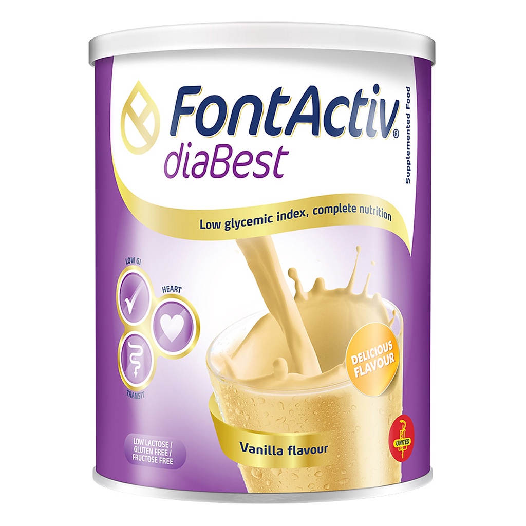 Sữa FontActiv Diabest (Tây Ban Nha) sữa bổ sung dinh dưỡng cho người tiểu đường, đái tháo đường, người lớn béo phì