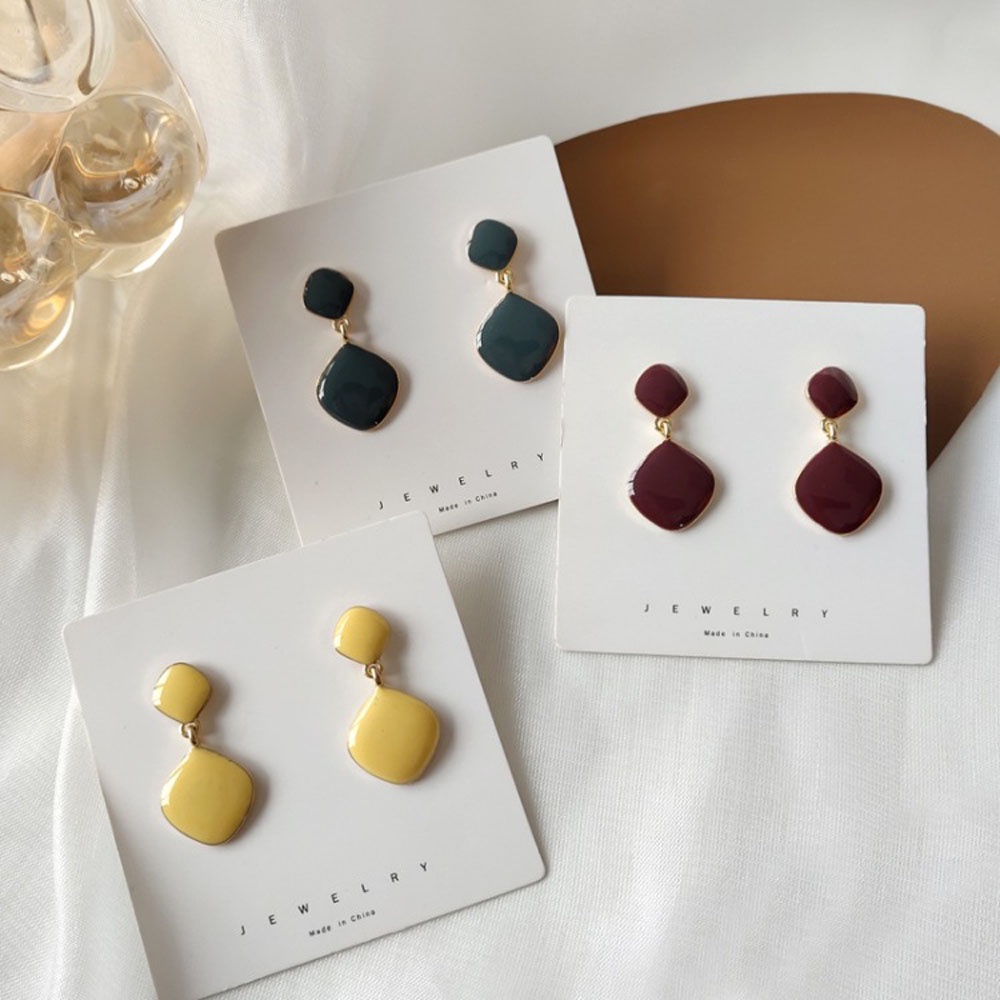 Khuyên Tai Dạng Kẹp Nhiều Màu Thời Trang Hàn Quốc Thanh Lịch Cho Nữ