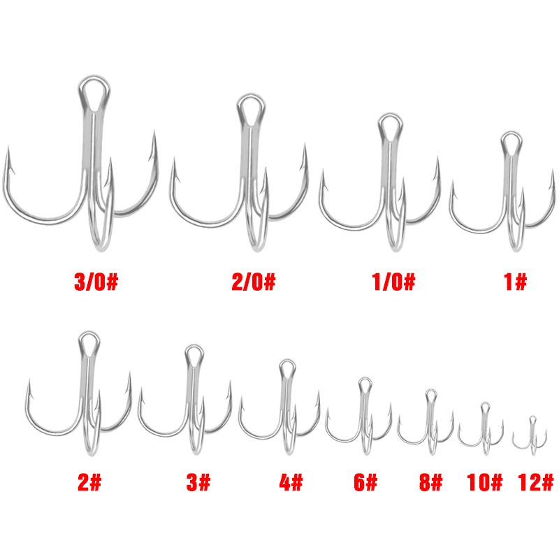 Set 10 Lưỡi Câu Cá Chuyên Dụng #2# 4# 6# 8# 10# Dụng Cụ Câu Cá