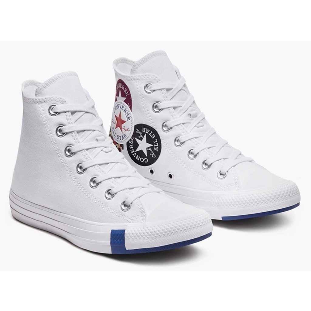 GIÀY CONVERSE: Chuck Taylor All Star Twisted Classic Logo Play ĐỎ, TRẮNG, XANH DƯƠNG