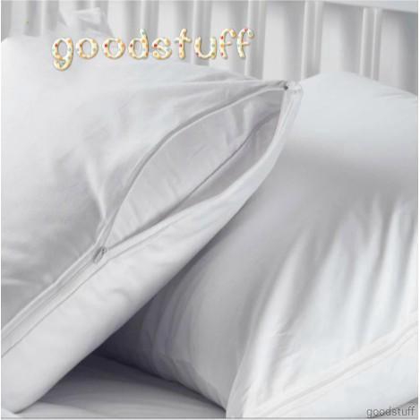 2pc 50x70cm Waterproof Solid Color Soft Pillow cover