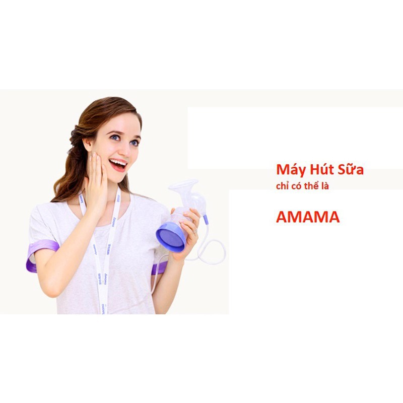 💖 Máy hút sữa vắt sữa điện đơn Amama M15 cho mẹ - hút êm ái dụng cụ không thể thiếu cho mẹ và bé Chính hãng bảo hành