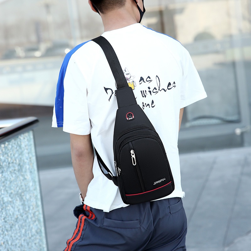 Túi đeo chéo vai vải oxford chống nước mới cho nam