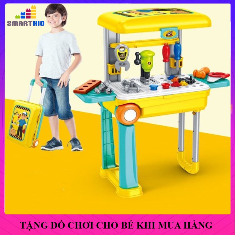 Bộ Đồ Chơi Lắp Ráp Ghép Dụng Cụ Cơ Khí Sửa Chữa Nhà Cửa Cho Bé Trai, Gái, Đồ Chơi Trẻ Em Thông Minh Xếp Mô Hình