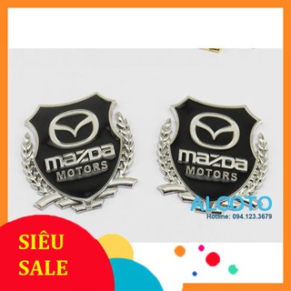 BIỂU TƯỢNG BÔNG LÚA DÁN HÔNG XE  LOGO MAZDA
