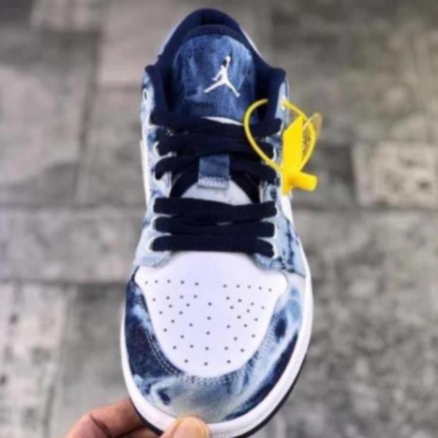 [MIỄN PHÍ SHIP] Giầy Thể Thao Air Jordan Low denim jeans màu xanh da bò