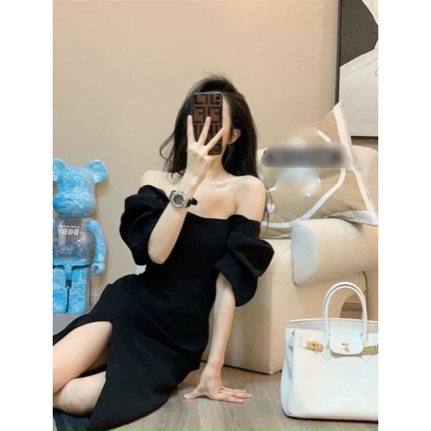 Váy đen sẻ tà dự tiệc sang chảnh-hàng cao cấp loại 1-đầm maxi sẻ tà du lịch biển mùa hè siêu xinh