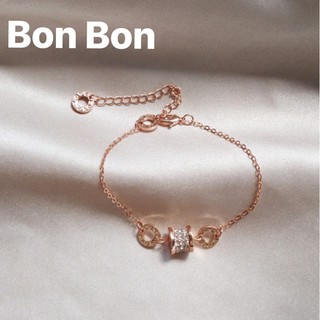 Lắc tay nữ màu vàng hồng dễ thương phong cách hàn quốc vòng tay nữ , bonbon phụ kiện thờitrang