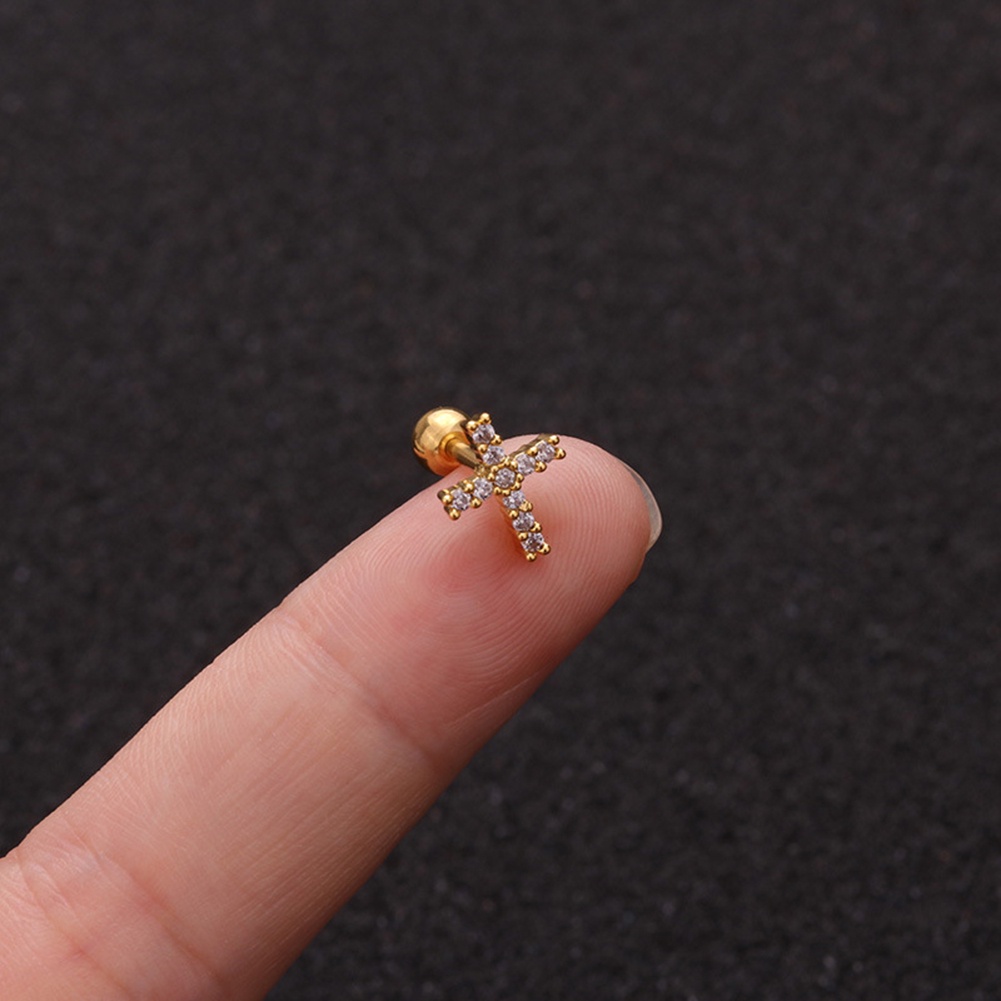 Khuyên Mũi Hình Rắn Bằng Thép Không Gỉ 20G Thời Trang