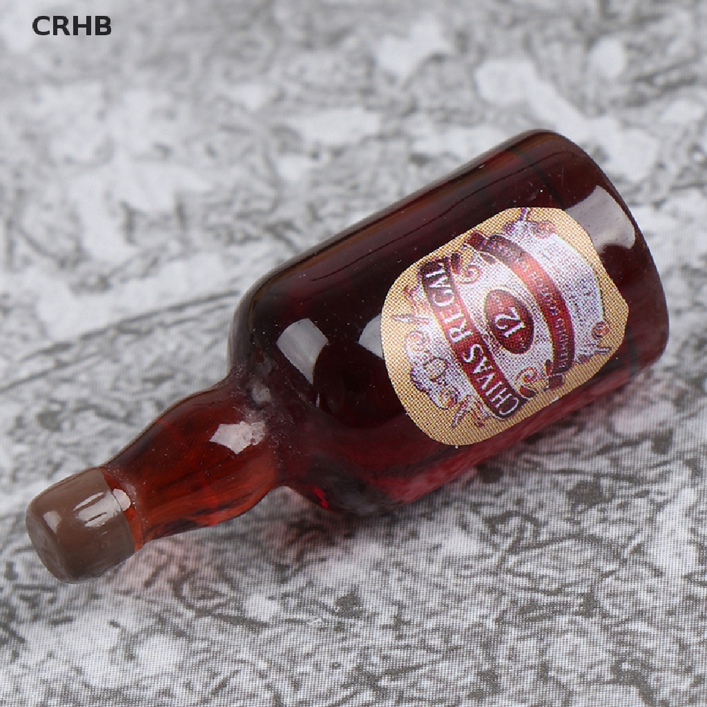 Bộ 8 Chai Rượu Mini Tỉ Lệ 1: 12 Dùng Trang Trí Nhà Búp Bê Mới