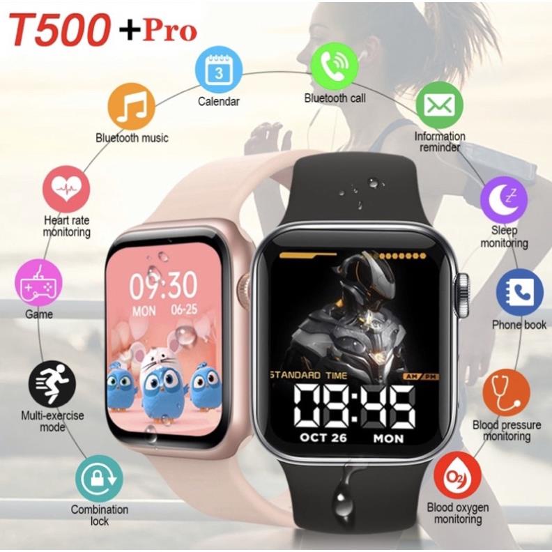 Đồng hồ thông minh T500 + PRO BẢN CAO CẤP đa chức năng, kết nối dễ dàng siêu nhanh trên điện thoại