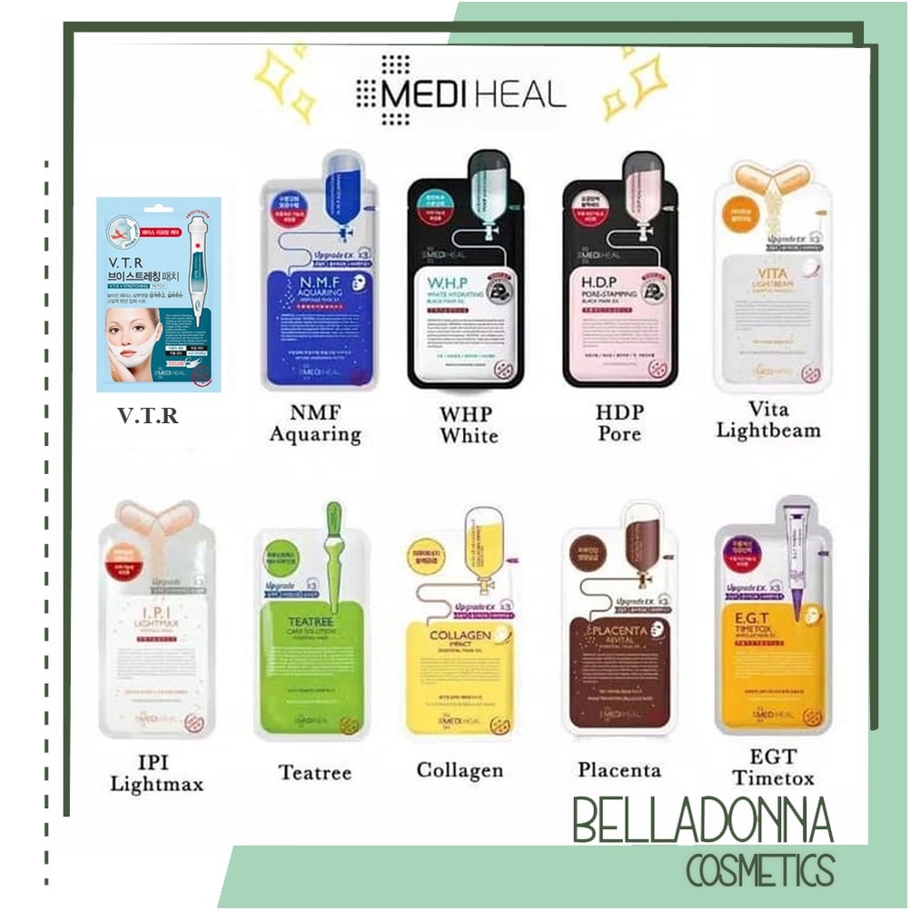 [CHÍNH HÃNG] Bộ 10 Gói Mặt Nạ Dưỡng Da Mediheal Essential Mask