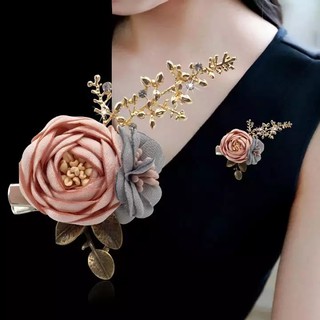 Trâm cài áo hình hoa handmade
