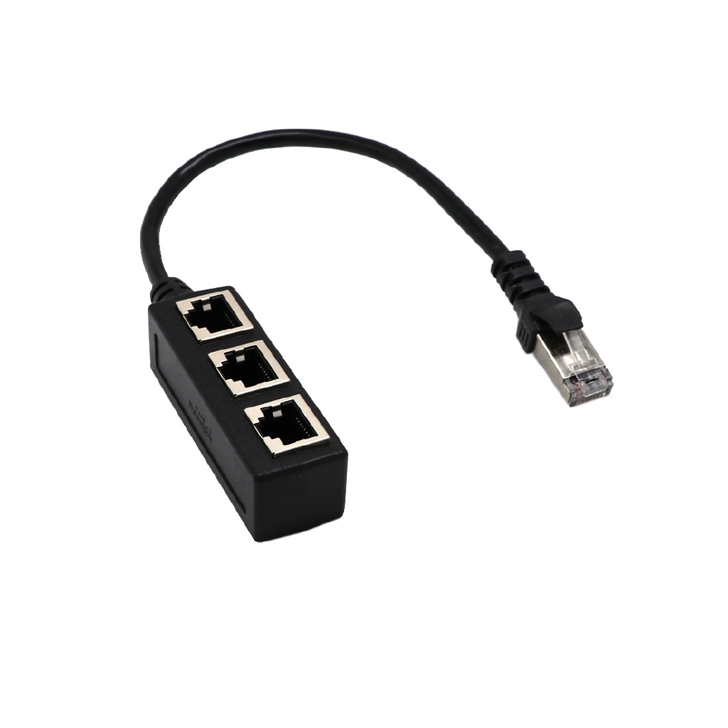 Bộ chuyển đổi mạng 1 đầu RJ45 sang 3 cổng RJ45