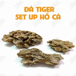1kg đá tiger setup hồ cá thuỷ sinh - đá tiger vàng trang trí bể cá