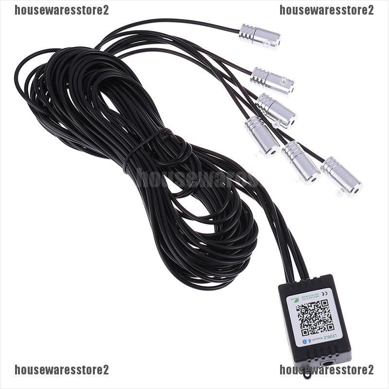 Dây Đèn Led 6x 8m Màu Dạ Quang Kèm Điều Khiển Từ Xa Chuyên Dụng Cho Xe Hơi