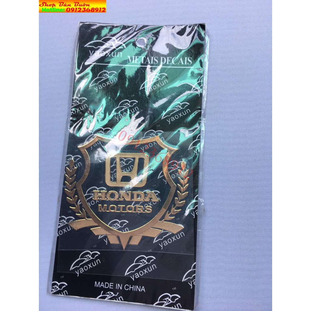 Tem honda hàng cao cấp logo giá 1 chiếc( tem dẻo)