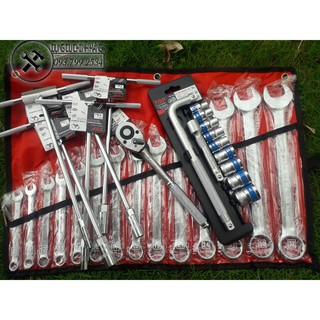 Bộ cờ lê 14 cây Yeti(10mm_32mm) + Bộ Tip T Top 5 cây + Bộ Tuýp Top + Cần tự động Top cao cấp(36 răng) + Tip nối Top(5")