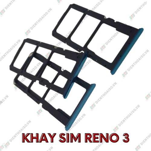 Khay sim oppo reno 3 xanh và đen