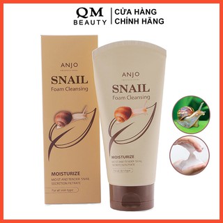 Sữa rửa mặt Anjo Snail Foam Cleansing dưỡng ẩm da Hàn Quốc 150ml