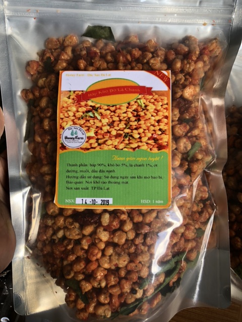 1kg Bắp sấy khô bò lá chanh Đà Lạt | BigBuy360 - bigbuy360.vn