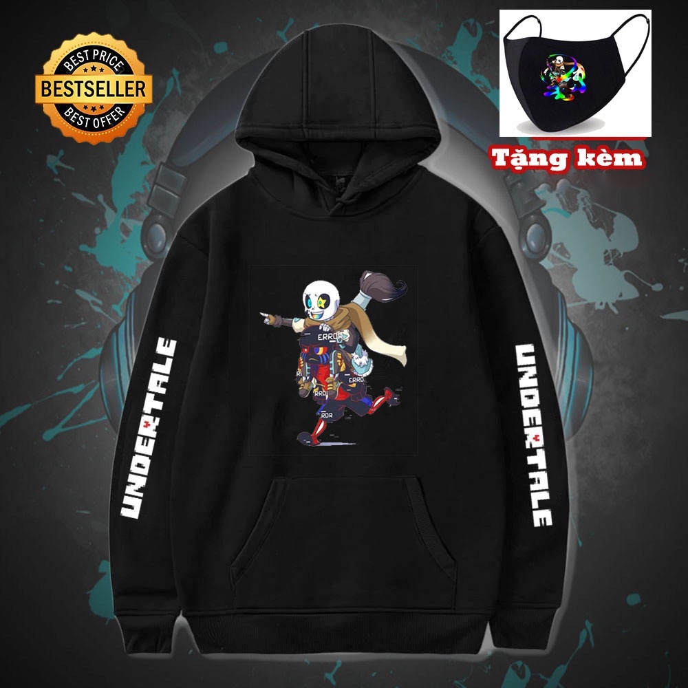 BST 10 Mẫu Áo Hoodie Sans Undertale - áo thun khẩu trang in hình sans sieu chất 💖