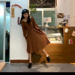 Đầm xếp ly Hàng Oder Taobao