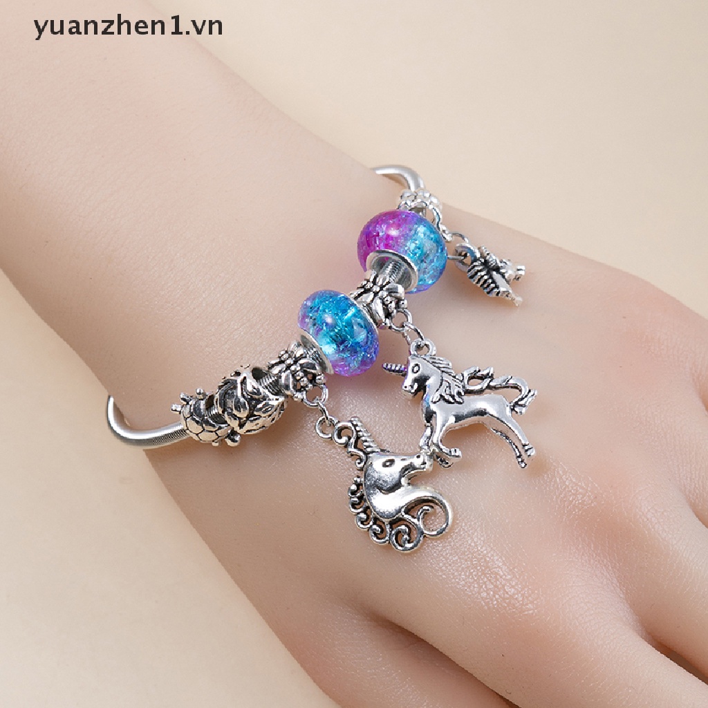 Vòng Đeo Tay Hạt Thủy Tinh Tráng Men DIY Dành Cho Nữ