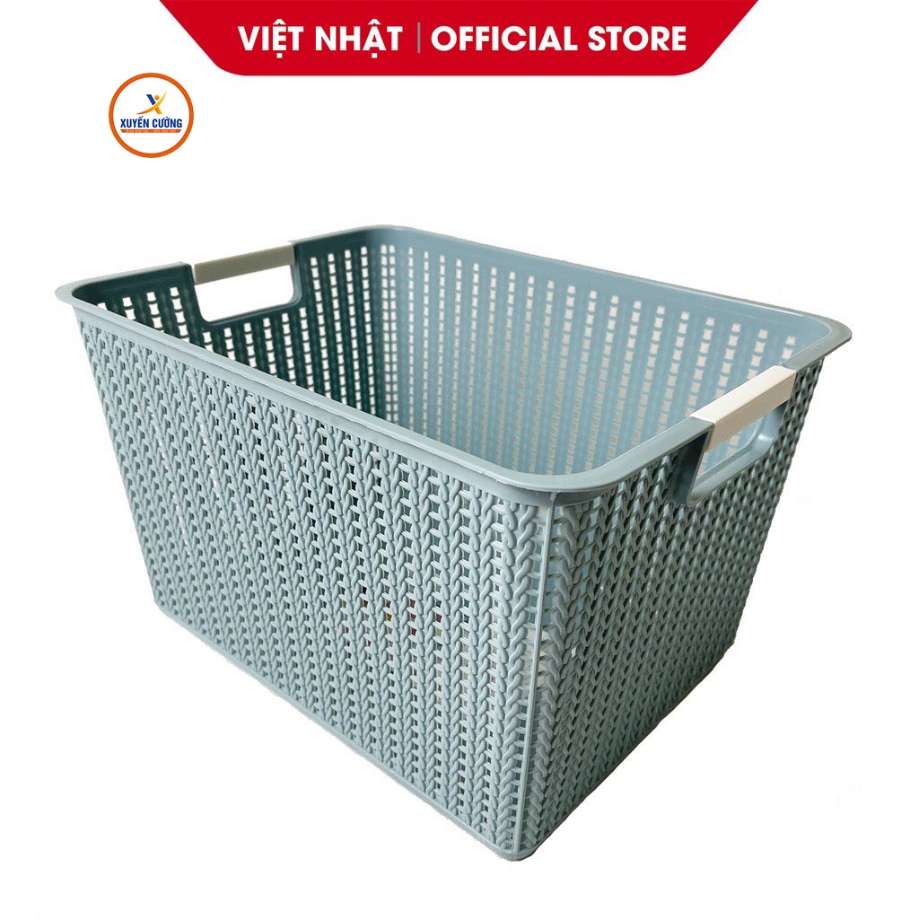 rổ đan mây đa năng tiện lợi nhựa việt nhật 3 kích thước No 3415