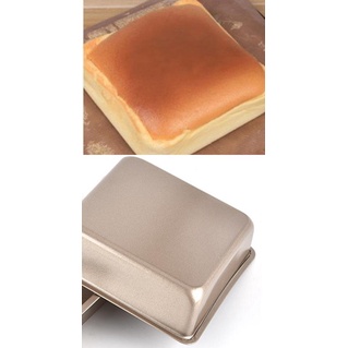Khuôn làm bánh hình vuông làm bánh bông lan, bánh mỳ chống dính 22.5x22.5 cm