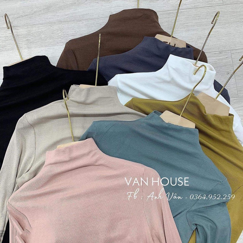 Áo len nữ chất len tăm cổ 3p loại 1 cực chất