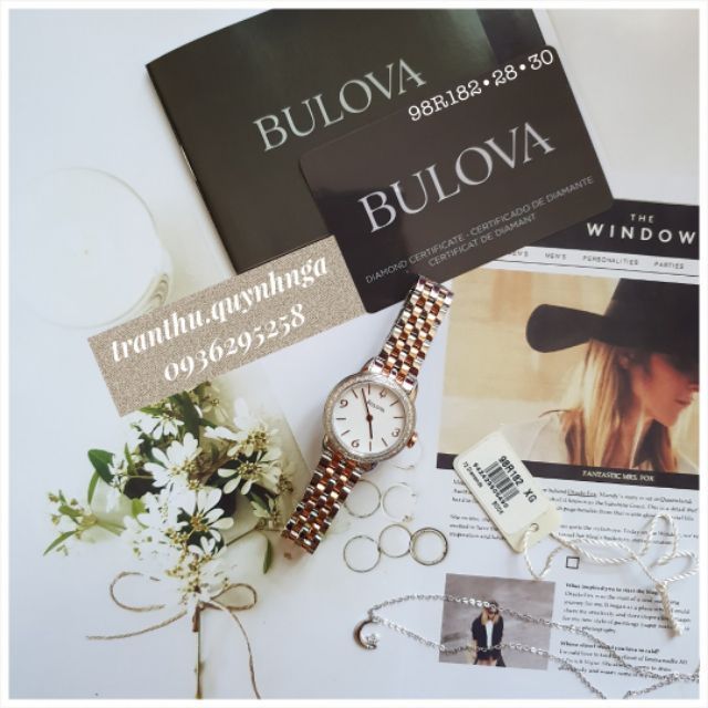Đồng hồ nữ BULOVA 98R182 CHÍNH HÃNG