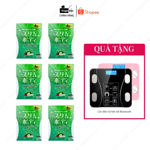 COMBO 6 HỘP GIẢM CÂN MAGIC SLIM TẶNG 1 MAGIC WHITE HOẶC CÂN ĐIỆN TỬ BLUETOOTH