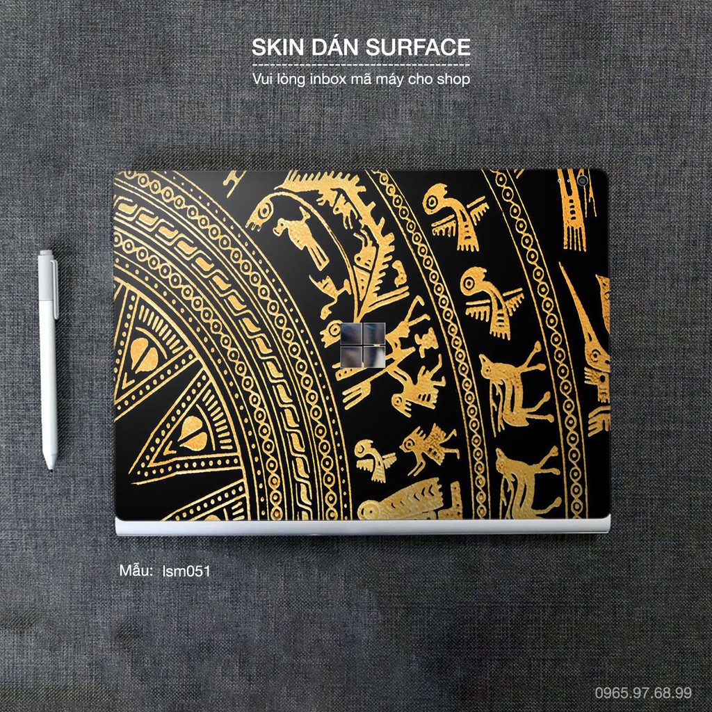 Skin dán Surface in hình Trống Đồng Đông Sơn - lsm051 (inbox mã máy cho Shop)
