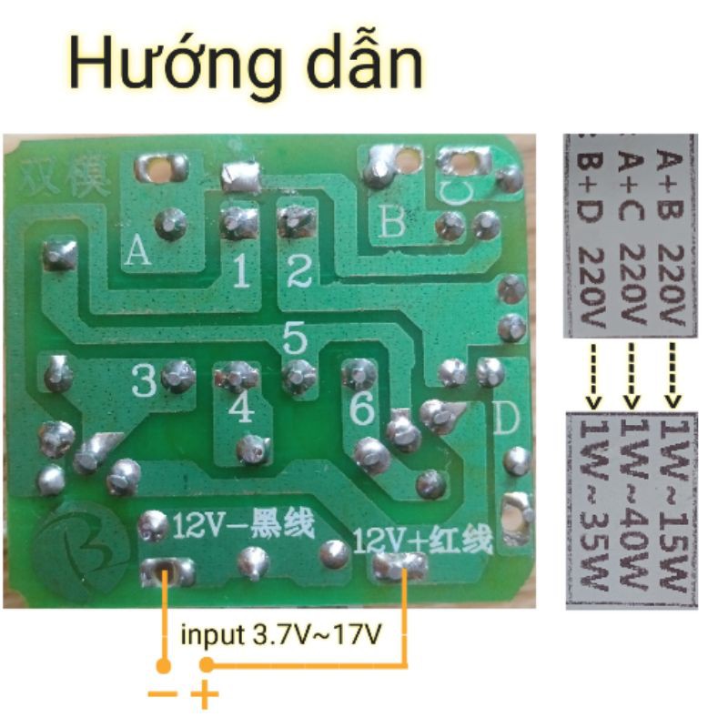 INVECTER 12V ra 220V 40W/150W