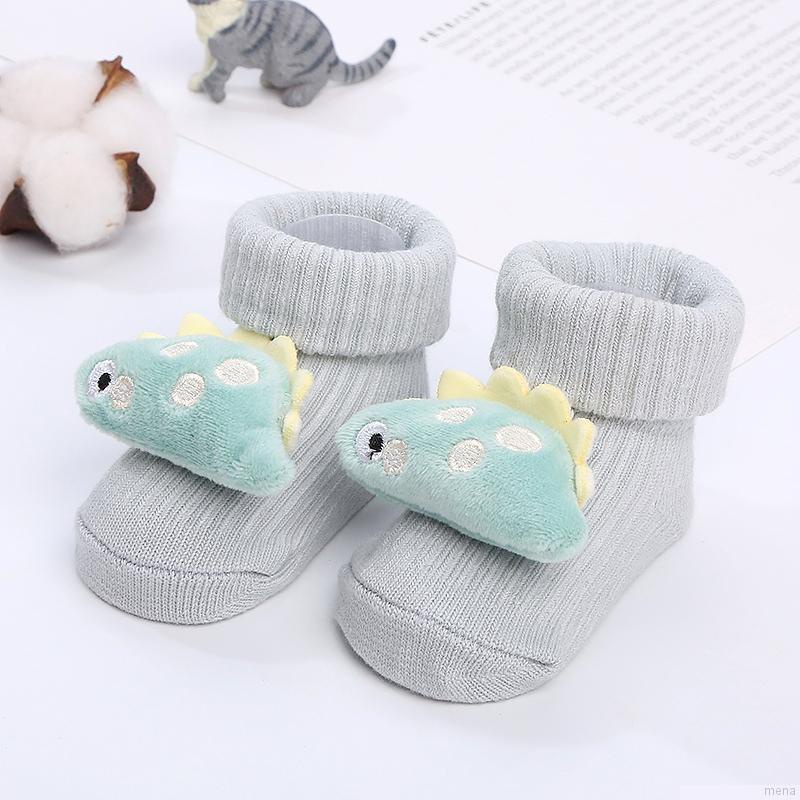Vớ cotton giữ ấm họa tiết hoạt hình dễ thương cho bé