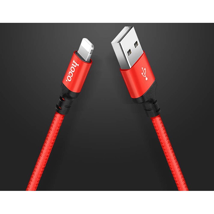 Cáp sạc nhanh Dây Dù Hoco X14 dài 2M Cho ip/tablet táo siêu bền,BH 12TH 1 ĐỔI 1