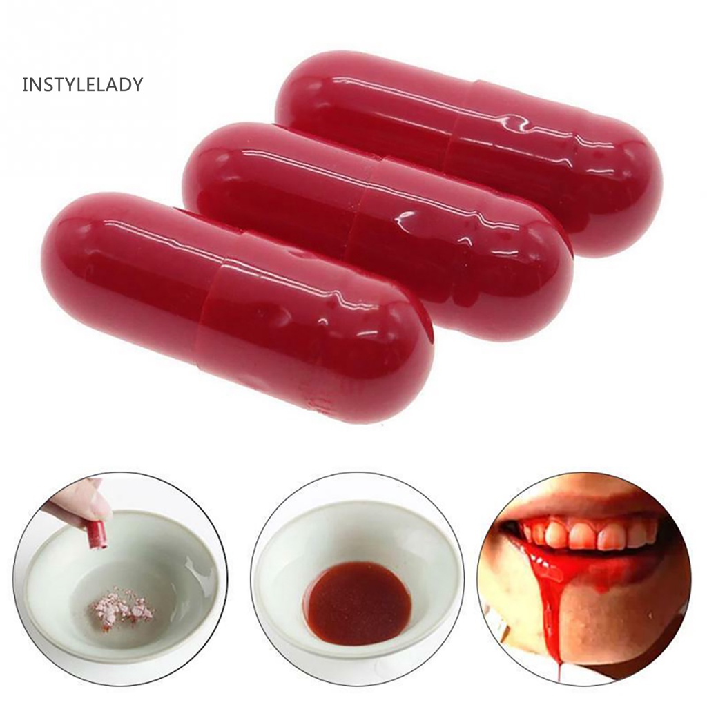✌Hộp 3 Viên Nang Máu Giả Hóa Trang Halloween