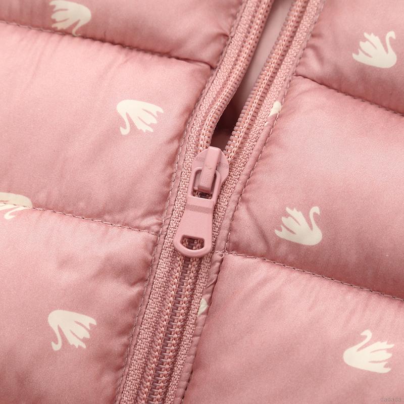 Áo khoác có mũ trùm đầu dài tay in hoa giữ ấm mùa đông dành cho bé trai/bé gái